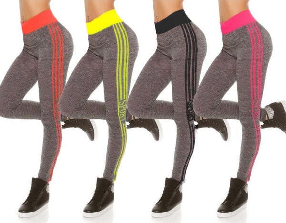 Leggings-Da-Donna-Modellanti-Unica-Taglia-Da-40-A-48-Da-Sport-E-Palestra-F3802