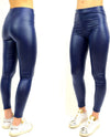 LEGGINGS DONNA PANTALONI EFFETTO PELLE LEGGINS LIQUID FUSEAUX ADERENTI HOT BLU  Trade Shop italia - Napoli, Commerciovirtuoso.it