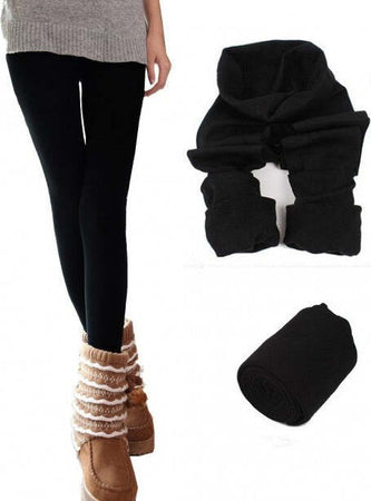 10 Leggings Neri Donna Effetto Termico Interno Felpato Elasticizzato Fuseaux Moda/Donna/Abbigliamento/Leggings Trade Shop italia - Napoli, Commerciovirtuoso.it