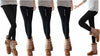 Leggings-Neri-Donna-Effetto-Termico-Interno-Felpato-Elasticizzato-Taglia-Unica