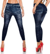 Leggings?jeans-Jeggings-Pantacollant-Pantaloni-Da-Donna-Senza-Cuciture-Colore