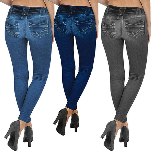 LEGGINS D19 DONNA PANTACOLLANT LEGGINGS DENIM EFFETTO JEANS TAGLIA UNICA Moda/Donna/Abbigliamento/Leggings Trade Shop italia - Napoli, Commerciovirtuoso.it