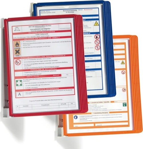 Leggio da parete Vario Wall 5 - 5 pannelli Sherpa inclusi - arancione - Durable Cancelleria e prodotti per ufficio/Arredamento e illuminazione/Studio/Leggii e podi Eurocartuccia - Pavullo, Commerciovirtuoso.it