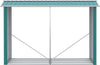 Legnaia-con-Struttura-in-Acciaio-Galvanizzato-e-Base-rialzata,-240x-86x160cm,-Verde-ZB5845-835V00GNZB5