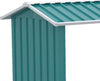 Legnaia-con-Struttura-in-Acciaio-Galvanizzato-e-Base-rialzata,-240x-86x160cm,-Verde-ZB5845-835V00GNZB5