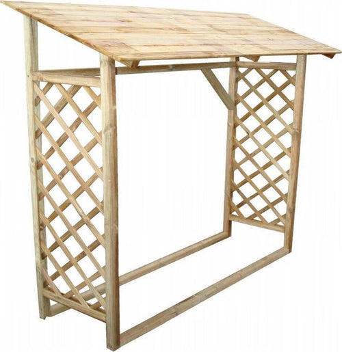 Legnaia-da-giardino-in-legno-di-pino-impregnato-in-autoclave-180x66x152/177-Marrone-Milani-Home
