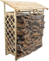 Legnaia-da-giardino-in-legno-di-pino-impregnato-in-autoclave-180x66x152/177-Marrone-Milani-Home