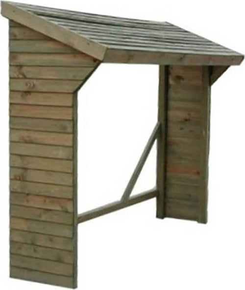 Legnaia-da-giardino-in-legno-di-pino-impregnato-in-autoclave-217x80x155/180-Marrone-Milani-Home
