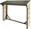 Legnaia-da-giardino-in-legno-di-pino-impregnato-in-autoclave-217x80x155/180-Marrone-Milani-Home