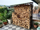 Legnaia Tettoia in Acciaio Verniciato Antracite Eco 180x70xh200 Cm Giardino e giardinaggio/Riscaldamenti e bracieri da esterno/Accessori per camini esterni/Portalegna Ogomondo - Martina Franca, Commerciovirtuoso.it