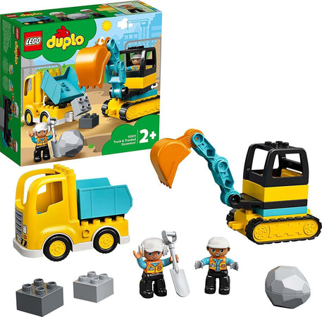 Lego-Duplo-Camion-e-Scavatrice-Cingolata