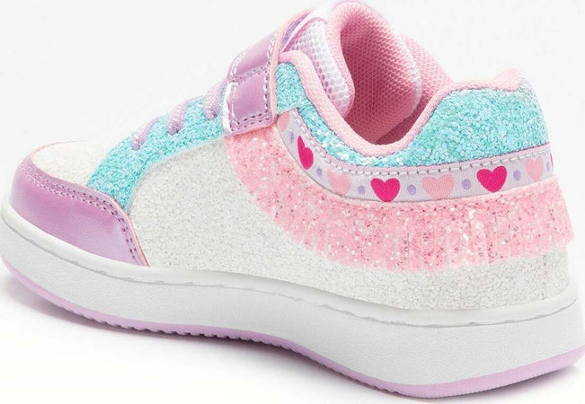 Lelli-Kelly-Pan-Di-Zucchero-Frangetta-Mix-Sneakers-Bambina-Glitter-Lkaa8090-Rofuaglrofu