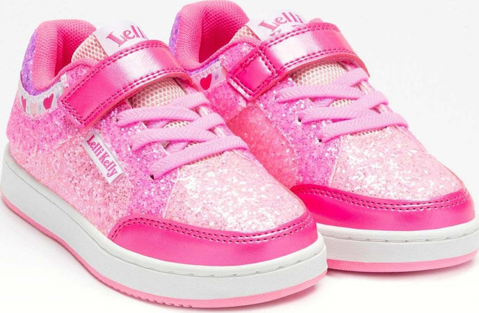 Lelli-Kelly-Pan-Di-Zucchero-Frangetta-Mix-Sneakers-Bambina-Glitter-Lkaa8090-Rofuaglrofu