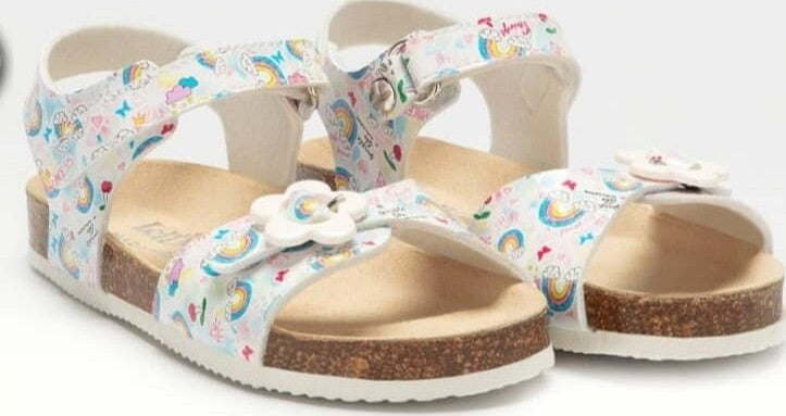 Lelli Kelly Sandali Arcobaleno Bambina Sandali Fantasia Multicolore on Fibbia a Fiore E Cinturino Regolabile Alla Caviglia Sottopiede Sagomato Sandali Casual Extra Comfort Suola Antiscivolo Moda/Bambine e ragazze/Scarpe/Sandali D'Avanzo Clazature - Nola, Commerciovirtuoso.it