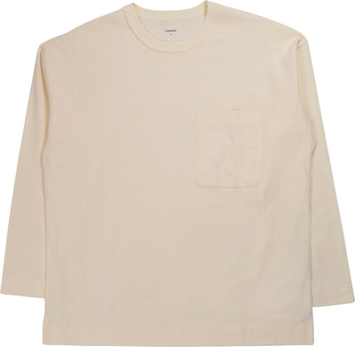 LEMAIRE-Cotton-longsleeve-in-white-da-uomo