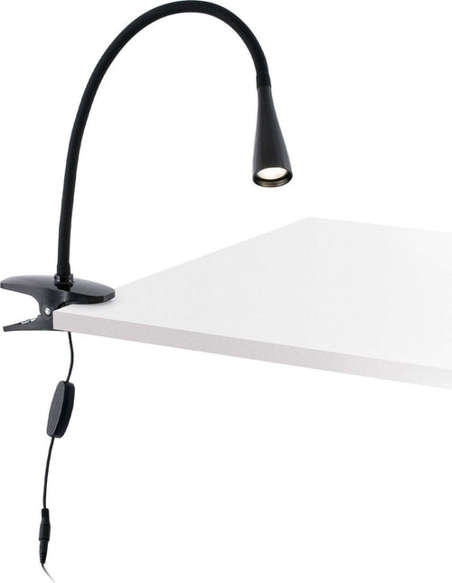 LENA Lampada clip nera Illuminazione/Illuminazione per interni/Illuminazioni per pareti/Applique Led Mall Home - Napoli, Commerciovirtuoso.it