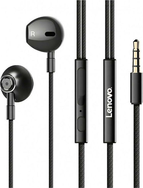 Lenovo-Hf140-Auricolari-Con-Filo-Rosso