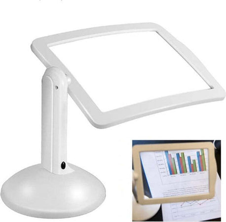 Lente-Ingrandimento-3x-360°-Da-Tavolo-Con-Luce-A-Led-Supporto-Lettura-A-Batterie