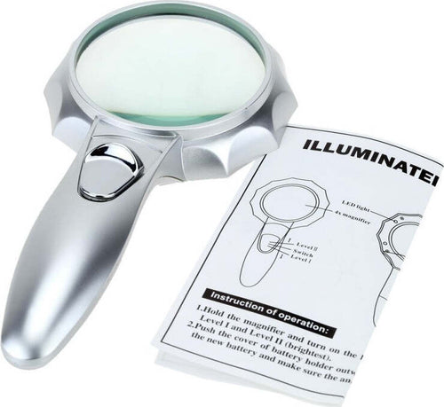 LENTE INGRANDIMENTO CON 6 LED DIAMETRO 75 MM 4X IN VETRO RIPARAZIONI Cancelleria e prodotti per ufficio/Archivio ufficio e accessori per scrivania/Accessori da scrivania e archiviazione/Lenti di ingrandimento Trade Shop italia - Napoli, Commerciovirtuoso.it