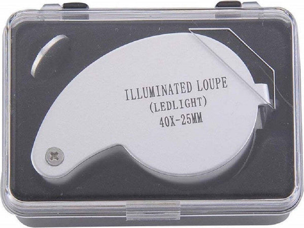 Lente Ingrandimento Illuminata 40x-25mm A Led Da Tasca Precisione Pieghevole Metallo Cancelleria e prodotti per ufficio/Archivio ufficio e accessori per scrivania/Accessori da scrivania e archiviazione/Lenti di ingrandimento Trade Shop italia - Napoli, Commerciovirtuoso.it