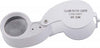 Lente-Ingrandimento-Illuminata-40x-25mm-A-Led-Da-Tasca-Precisione-Pieghevole-Metallo