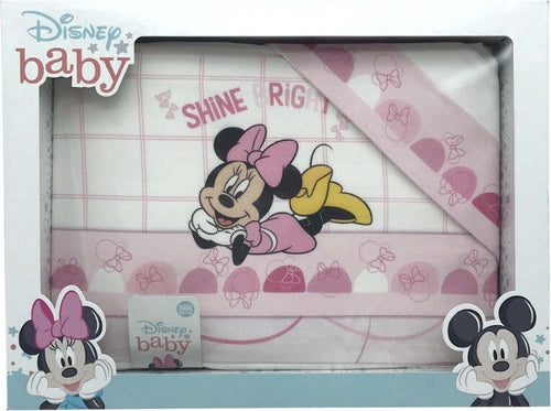 Lenzuola-lettino-neonato-Minnie-shine-bright-Disney