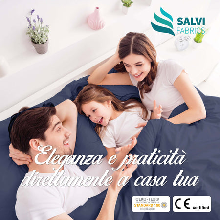 Lenzuola Matrimoniali Blu 100% Cotone Completo Letto Blu Scuro Tinta Unita Lenzuolo Matrimoniale 240×290 Cm Copri Materasso Con Angoli Elasticizzati 180×200 Cm Federe 50×80cm 2 Pz. Oeako Tex Salvi Fabrics Casa e cucina/Tessili per la casa/Biancheria da letto/Lenzuola e federe/Set di lenzuola e federe Salvi Fabrics - Casorate Sempione, Commerciovirtuoso.it