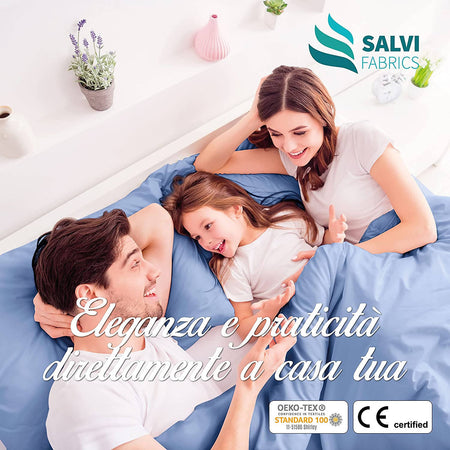 Lenzuola Matrimoniali Cotone 100% Completo Letto Tinta Unita Lenzuolo Matrimoniale 240×290 Cm Copri Materasso Con Angoli Elasticizzati 180×200 Cm Federe 50×80cm 2 Pz. Oeako Tex Salvi Fabrics Casa e cucina/Tessili per la casa/Biancheria da letto/Lenzuola e federe/Set di lenzuola e federe Salvi Fabrics - Casorate Sempione, Commerciovirtuoso.it