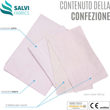 Lenzuola Matrimoniali Rosa Grigio 100% Cotone Completo Letto Rosa Polvere Tinta Unita Lenzuolo Matrimoniale 240×290 Cm Copri Materasso Con Angoli Elasticizzati 180×200 Cm Federe 50×80cm 2 Pz. Oeako Tex Salvi Fabrics Casa e cucina/Tessili per la casa/Biancheria da letto/Lenzuola e federe/Set di lenzuola e federe Salvi Fabrics - Casorate Sempione, Commerciovirtuoso.it