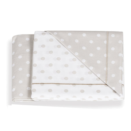 Set Lenzuola 3 pz Italbaby Pois Tortora