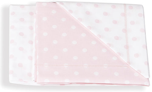 Set Lenzuola 3 pz Italbaby Pois Rosa