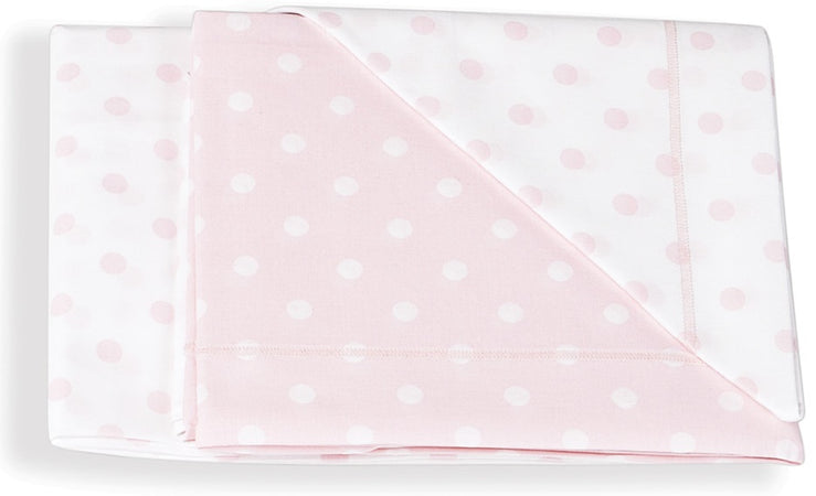 Set Lenzuola 3 pz Italbaby Pois Rosa