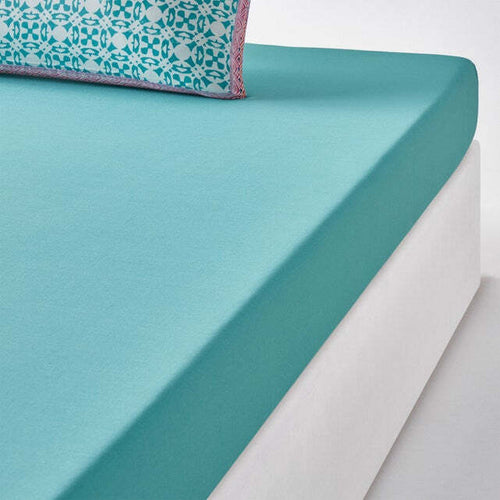 Lenzuolo con angoli in cotone Turchese Casa e cucina/Tessili per la casa/Biancheria da letto/Lenzuola e federe/Lenzuola coprimaterasso Scontolo.net - Potenza, Commerciovirtuoso.it