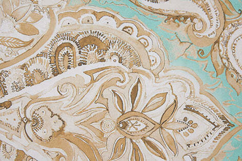 Lenzuolo-piano-stampa-digitale-in-cotone-made-in-italy-Paisley-Verde