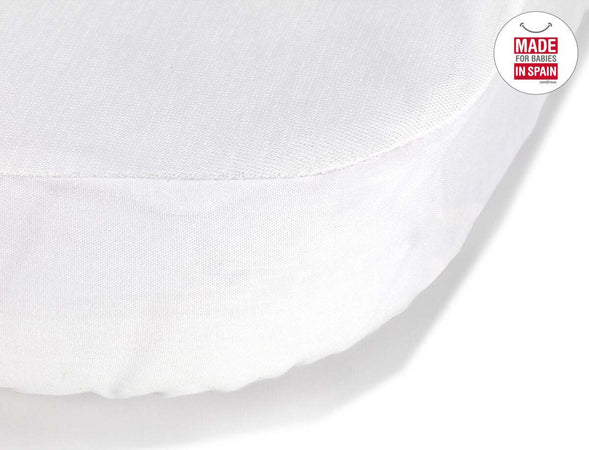 Lenzuolo Regolabile Impermeabile Tencel Ceston 35X80X1 Cm Liso E Bianco Casa e cucina/Tessili per la casa/Biancheria per culle e lettini/Biancheria bebè/Lenzuola da culla La Casa Del Bebè - Napoli, Commerciovirtuoso.it