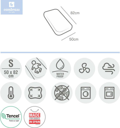 Lenzuolo Regolabile Impermeabile Tencel Culla 50X82X1 Cm Liso E Azzurro Casa e cucina/Tessili per la casa/Biancheria per culle e lettini/Biancheria bebè/Lenzuola da culla La Casa Del Bebè - Napoli, Commerciovirtuoso.it