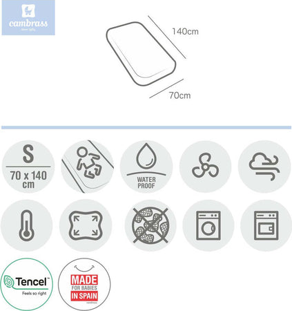 Lenzuolo Regolabile Imperm.Ten 70X140X1 Cm Liso E Azzurro Casa e cucina/Tessili per la casa/Biancheria per culle e lettini/Biancheria bebè/Lenzuola da culla La Casa Del Bebè - Napoli, Commerciovirtuoso.it