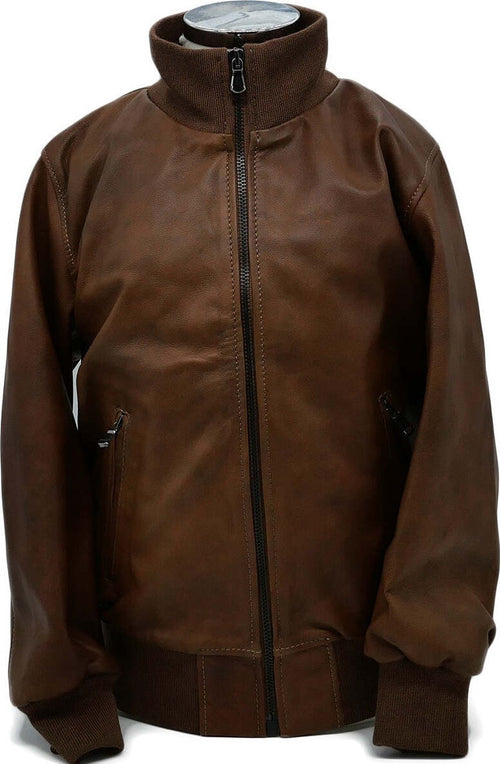 Leo---Bomber-Bambino-Cuoio-in-vera-pelle