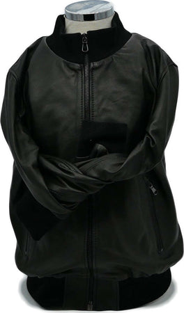Leo---Bomber-Bambino-Nero-in-vera-pelle