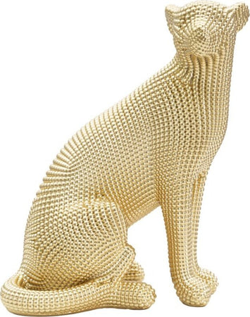 Leopardo Gold Cm 23X15,5X29 Casa e cucina/Decorazioni per interni/Accessori decorativi/Soprammobili Led Mall Home - Napoli, Commerciovirtuoso.it