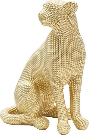 Leopardo Gold Cm 23X15,5X29 Casa e cucina/Decorazioni per interni/Accessori decorativi/Soprammobili Led Mall Home - Napoli, Commerciovirtuoso.it