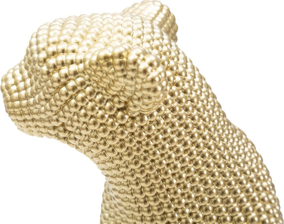 Leopardo Gold Cm 23X15,5X29 Casa e cucina/Decorazioni per interni/Accessori decorativi/Soprammobili Led Mall Home - Napoli, Commerciovirtuoso.it