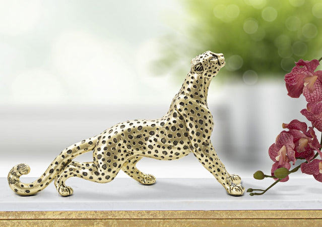 Leopardo Points Seduto Cm 33X7,7X19,5 Casa e cucina/Decorazioni per interni/Accessori decorativi/Soprammobili Led Mall Home - Napoli, Commerciovirtuoso.it