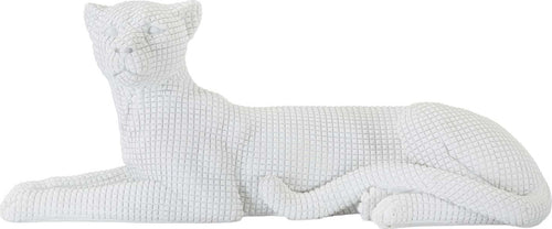 Leopardo Sdraiato Bianco Cm 38X12,5X15,3 Casa e cucina/Decorazioni per interni/Accessori decorativi/Soprammobili Led Mall Home - Napoli, Commerciovirtuoso.it
