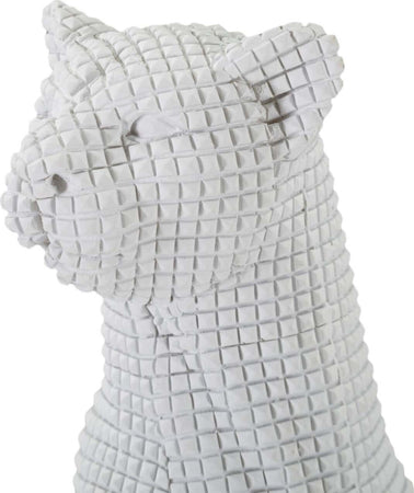 Leopardo Seduto Bianco Cm 15X10X27 Casa e cucina/Decorazioni per interni/Accessori decorativi/Soprammobili Led Mall Home - Napoli, Commerciovirtuoso.it