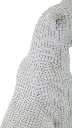Leopardo Seduto Bianco Cm 15X10X27 Casa e cucina/Decorazioni per interni/Accessori decorativi/Soprammobili Led Mall Home - Napoli, Commerciovirtuoso.it