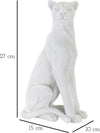 Leopardo Seduto Bianco Cm 15X10X27 Casa e cucina/Decorazioni per interni/Accessori decorativi/Soprammobili Led Mall Home - Napoli, Commerciovirtuoso.it
