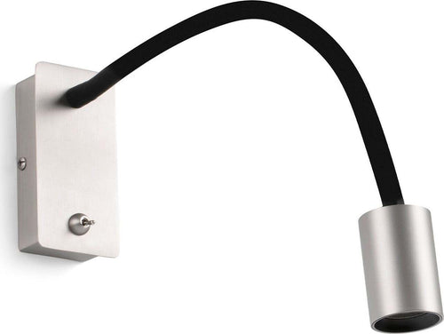 LESER Lampada da parete llettore niquel satinato Illuminazione/Illuminazione per interni/Illuminazioni per pareti/Applique Led Mall Home - Napoli, Commerciovirtuoso.it