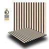 JANGAL Parete acustica a pannelli Modulabile LAMELLI 52x52cm rivestiti vero ROVERE mod. LETEA OAK - Eternal Parquet