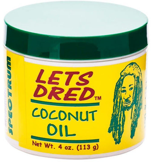 LETS DRED COCONUT OIL 4OZ CREMA CAPELLI SECCHI OPACHI FRAGILI